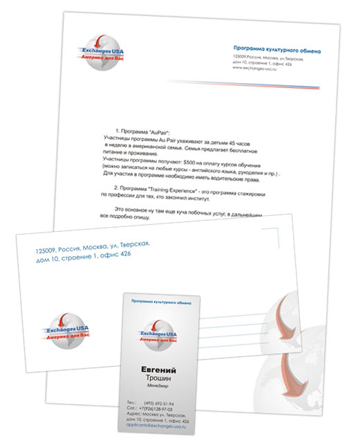 Exchanges USA - corporate identity